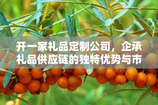 开一家礼品定制公司，企承礼品供应链的独特优势与市场前景